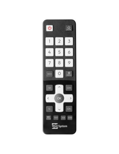 Telecomando tv Telesystem 58035024 VIDAA Easy Black