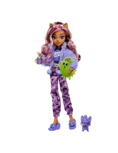 Bambola Mattel HKY67 MONSTER HIGH Clawdeen Wolf Creepover Party