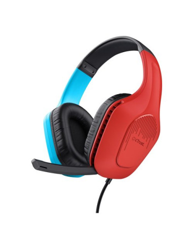 Cuffie gaming Trust 25423 GXT Zirox Blue e Red