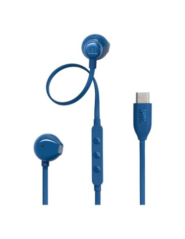 Auricolari microfono filo Jbl JBLT305BLU TUNE 305C Blue