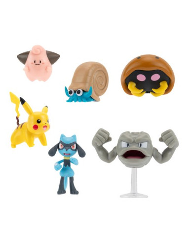 Set 6 personaggi Battle Ready  POKEMON Rei Toys PK060400