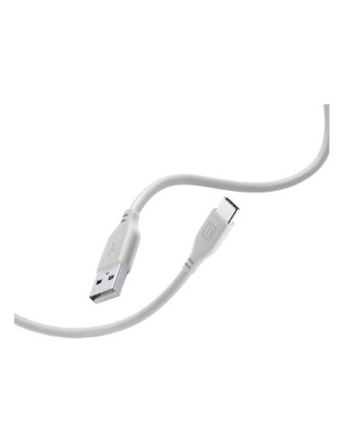 Cavo USB C Cellular Line USBDATASOFTUSBCD SOFT CABLE Antigroviglio Sil