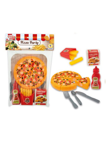 Playset Set Pizza Party Teorema 68041 GRANDE CHEF Assortito