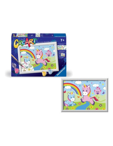 Gioco creativo Ravensburger 23937 CREART Unicorni con arcobaleno