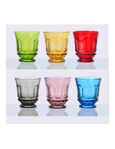 Set bicchieri Amicasa YDF23146 ROYAL COLORS Colori assortiti