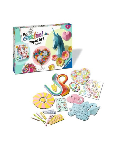 Gioco creativo Ravensburger 18236 BE CREATIVE Paper Art 5 Creations