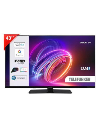 Tv Telefunken TE43750B45I2K Smart TV Black