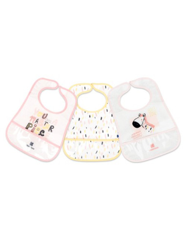 Set bavaglini Kikka Boo 31303030055 Arty Pink