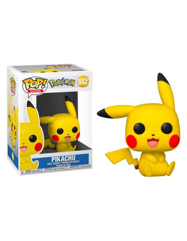 Personaggio collezione Funko 56307 POP GAMES Pokemon Pikachu Sitting 8