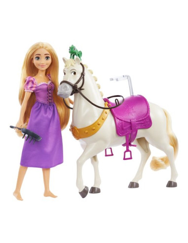 Set bambola Hasbro HLW23 DISNEY PRINCESS Rapunzel & Maximus Assortito