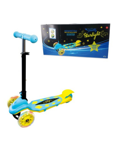 Monopattino bimbi Ods 56383 SUNDAY 3 ruote Starlight con luci Azzurro