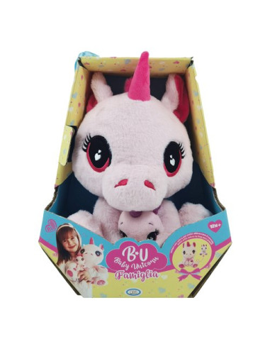 Peluche Ods 43556 MY VIP Mamma Unicorno con cucciolo h.10cm Assortito