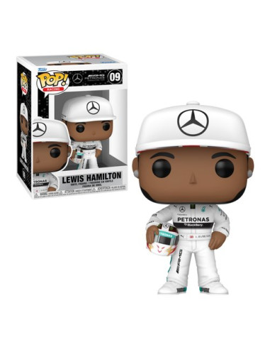 Personaggio collezione Funko 80581 POP RACING F1 Lewis Hamilton with H