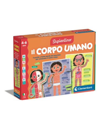 Gioco educativo Clementoni 16876 SAPIENTINO BABY MONTESSORI Il Corpo U