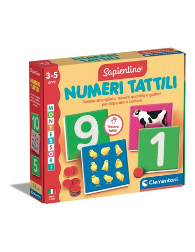 Gioco educativo Clementoni 16854 SAPIENTINO BABY MONTESSORI Numeri Tat