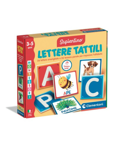 Gioco educativo Clementoni 16855 SAPIENTINO BABY MONTESSORI Lettere Ta