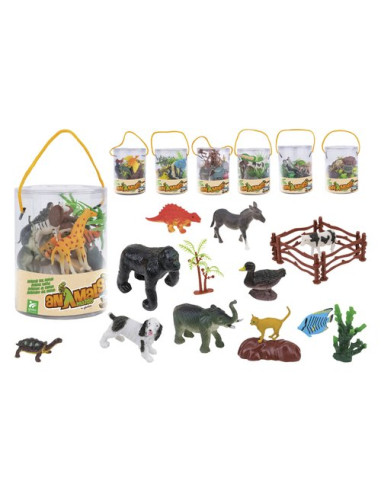 Animali 8 pz con accessori Globo 41325 ANIMALS MATES Assortito