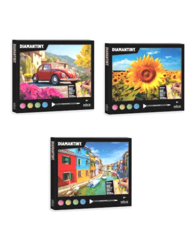 Gioco creativo Nice 96580 DIAMANTINY Quadro mosaico 3D Assortito