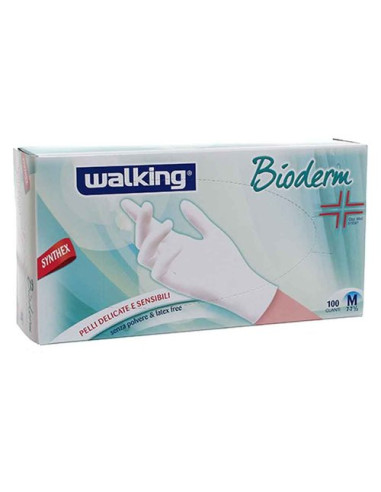 Guanti monouso Walking 010336 BIODERM Bianco