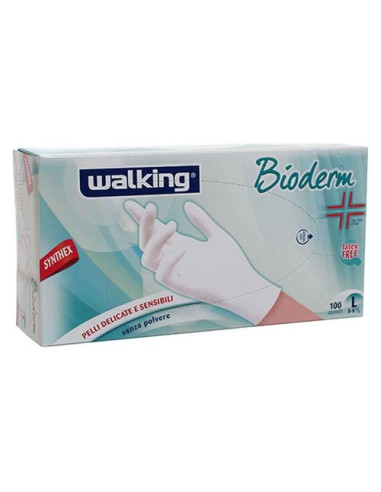 Guanti monouso Walking 010337 BIODERM Bianco