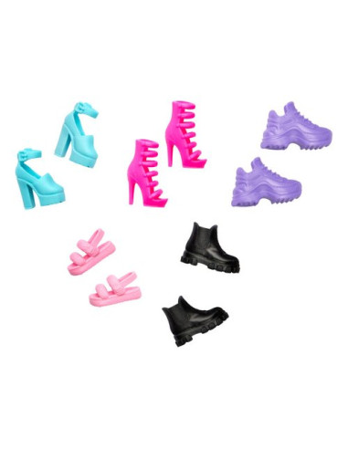 Scarpe Fashion bambola 5 paia Mattel HWV71 BARBIE Assortito