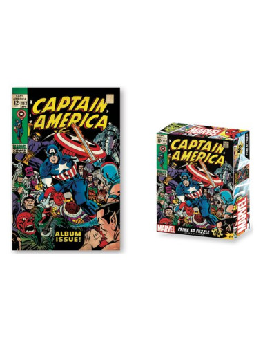 Puzzle Grandi Giochi PUA18000 PRIME 3D Marvel Capitan America