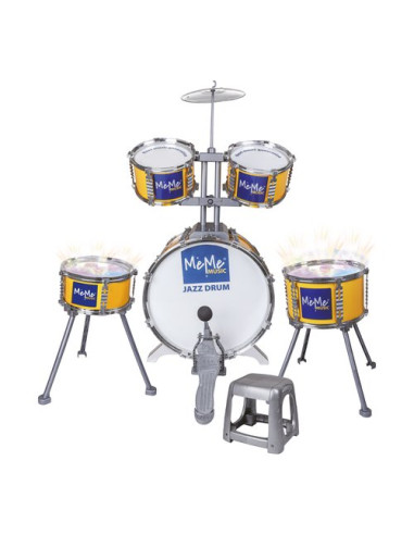 Batteria giocattolo MeMe Music 41160 Willy Drum Set 6 elementi con bac