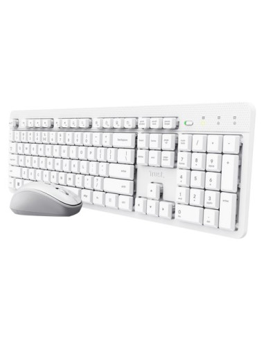 Tastiera e mouse Trust 25466 ODY II Silent White