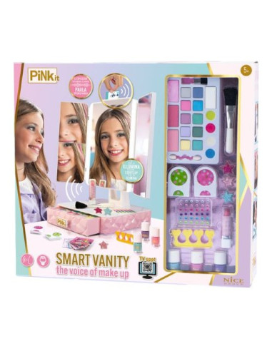 Smart Vanity Mirror kit Make up Nice 40058 PINK.IT Assortito