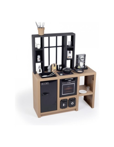 Cucina giocattolo Smoby 7600312600 Loft con accessori Marrone e Nero