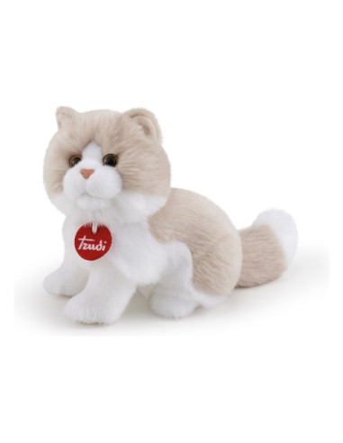 Peluche Trudi 21036 CLASSIC Gatto Giada Beige e Bianco