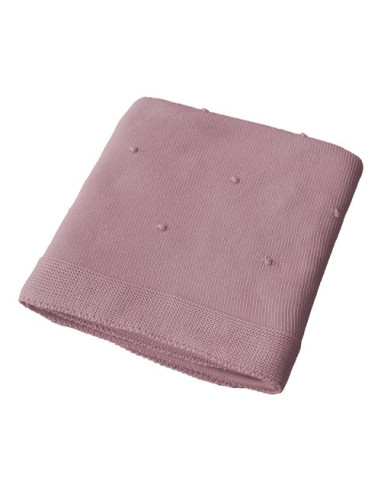 Coperta lettino Italbaby 020 2200 01 MORBIDO POIS Maglia Rosa