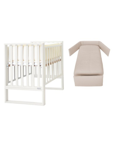 Set lettino infanzia Evolutivo Italbaby 070 1100 14 INFINITO Bianco e