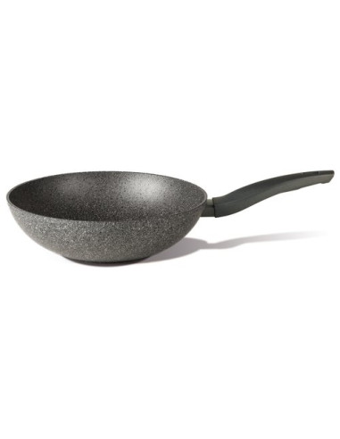 Wok Tvs BS7932829101 MINERALIA Manico lungo Grigio