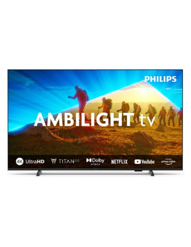 Tv Philips 43PUS8009 12 AMBILIGHT Smart TV UHD Matt black bezel