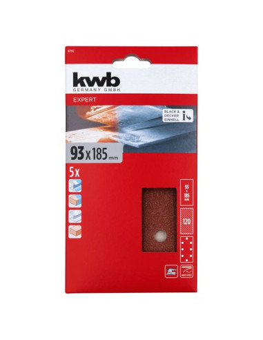 Set fogli abrasivi levigatrice Kwb 49817912 QUICK STICK