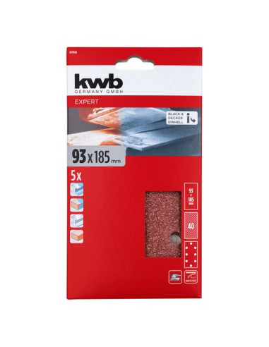 Set fogli abrasivi levigatrice Kwb 49817904 QUICK STICK