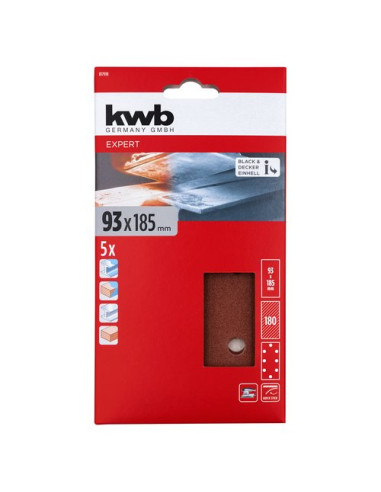 Set fogli abrasivi levigatrice Kwb 49817918 QUICK STICK