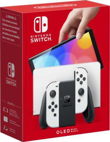 Nintendo Switch (modello Oled) Bianco, schermo 7 pollici - (NIN CONS SWITCH OLED GLO WHT 10007454)