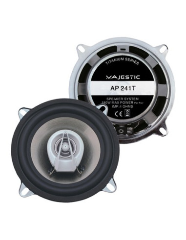 Altoparlanti auto Majestic 040241 SERIE TITANIUM Ap 241T Silver e Blac