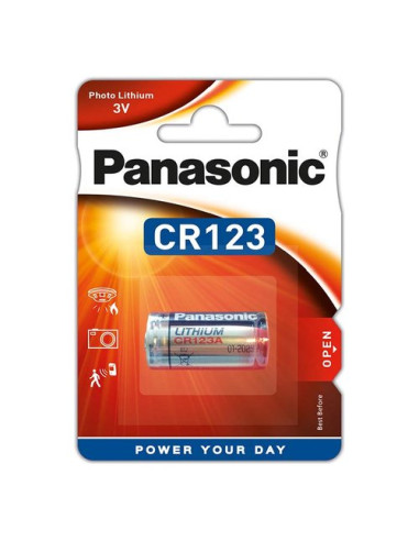 Batteria CR123 Panasonic CR 123AL 1BP