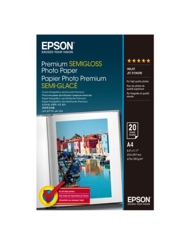 Carta fotografica Epson C13S041332 Premium Semigloss Photo Paper