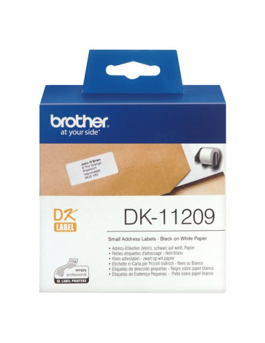 Rotolo etichettatrice Brother DK11209 DK TAPE 800 Etichette piccole pe