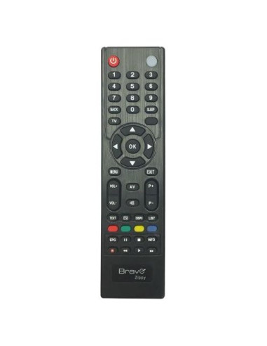 Telecomando tv Bravo 90402304 ZIPPY Black