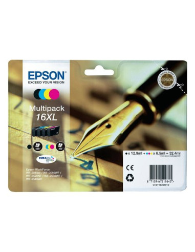 Set cartucce stampante Epson C13T16364020 DURABRITE Multipack T16 Xl