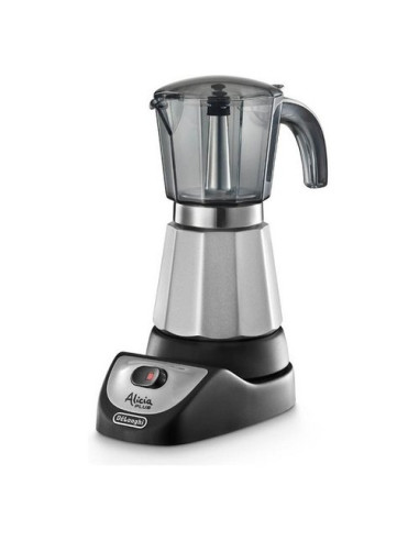 Moka elettrica De Longhi 0132037005 ALICIA Emk 4 Grigio e Nero