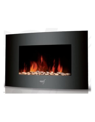 Termoconvettore Melchioni 158640050 WALLFLAME Nero