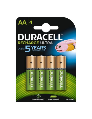 Batteria Stilo AA ricaricabile Duracell HR06 P RECHARGEABLE ULTRA