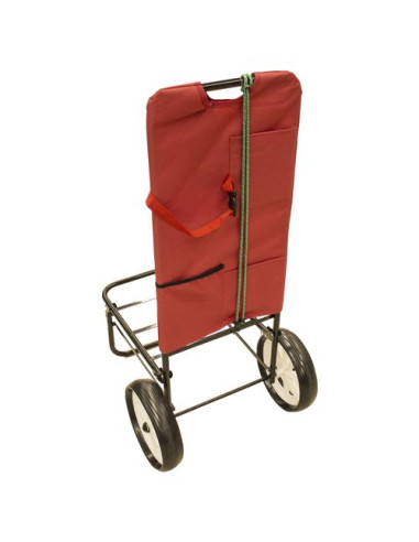 Carrello spiaggia Amicasa Maxy Pieghevole Rosso