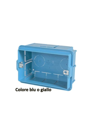 Scatola derivazione Poly Pool PP0522 3 Pz per Placche Ad Incasso Azzur